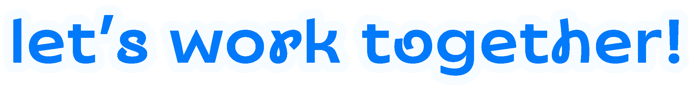 Let's work together!